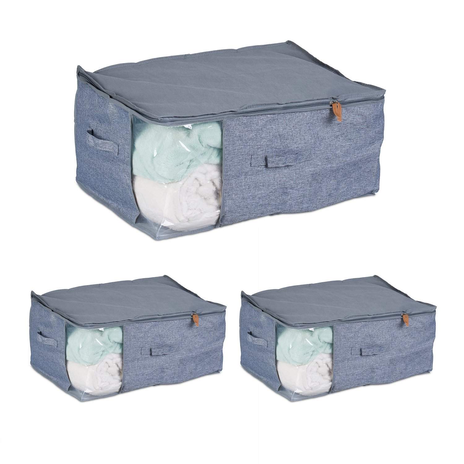 Opbevaringsposer under sengen – sammenfoldelig, støvtæt, klart vindue