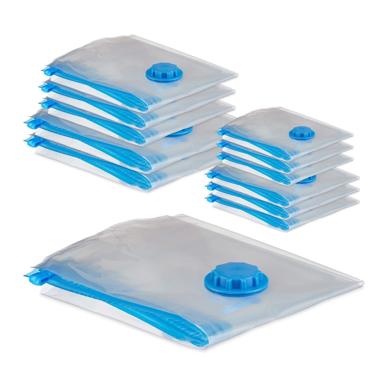 Vakuum opbevaringsposer sæt – 12 stk., 4 størrelser