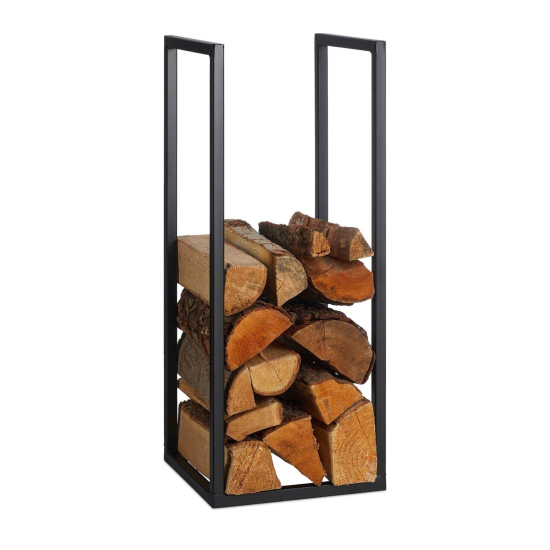 Vedställ i svart metall – Stora stocklagringslösning | Hem & Hobby | Pryloteket