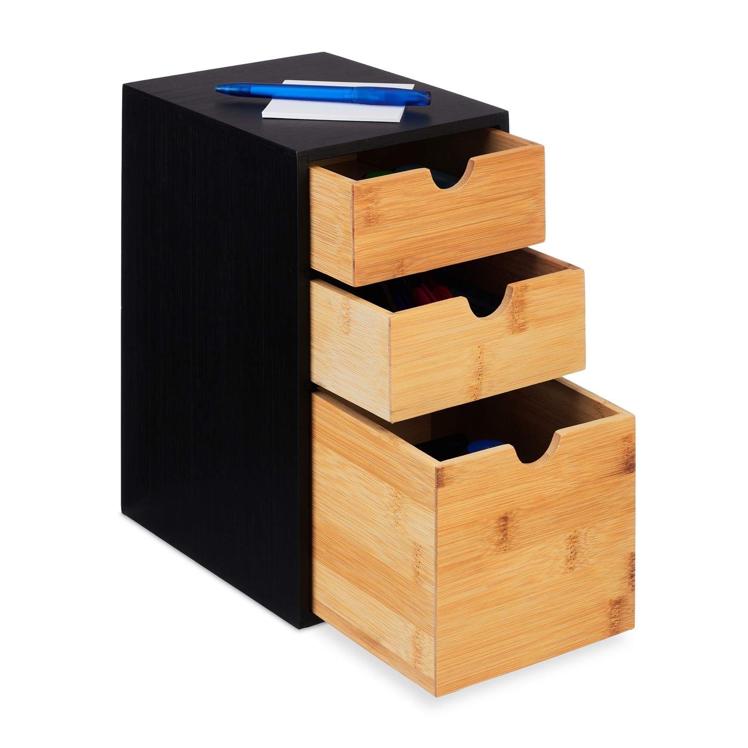 Bambu skrivbordslåda – 3 fack, mångsidig förvaring | Hem & Hobby | Pryloteket