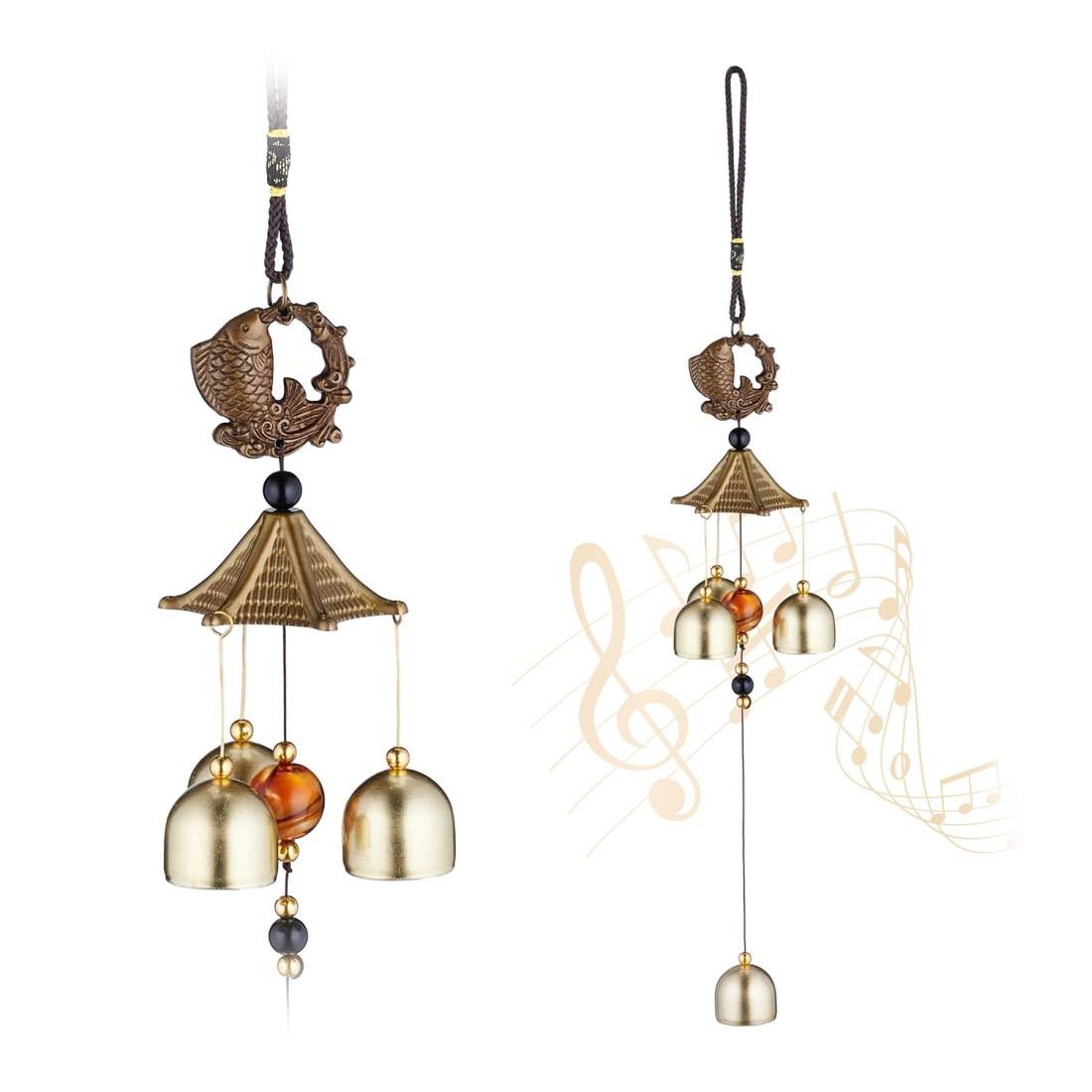 Metal Wind Chimes, set om 2 – Koi Fish Design | Hem & Hobby | Pryloteket