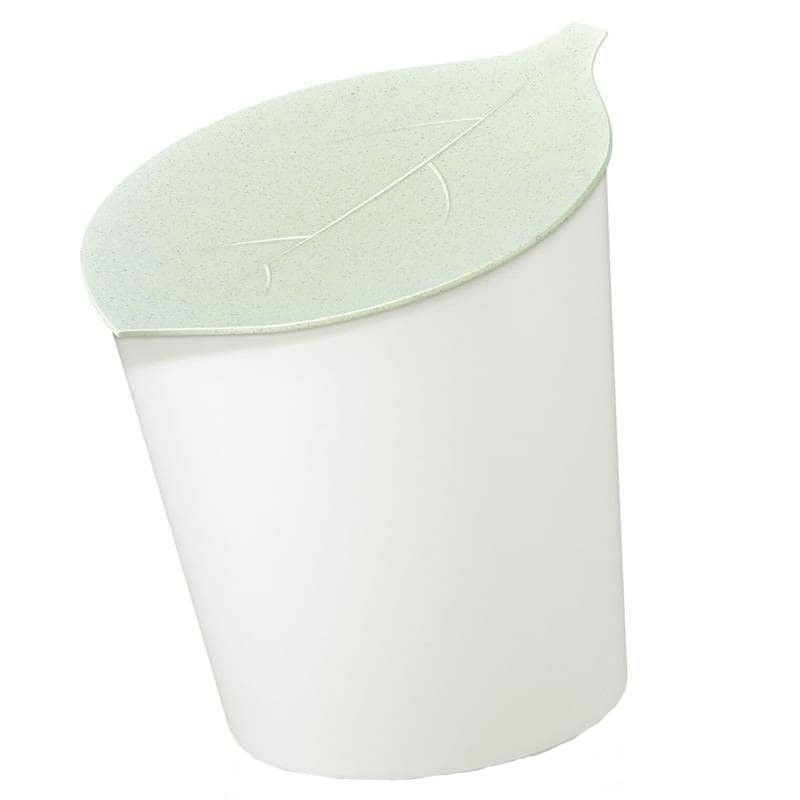 Opbevaringskurv med bladformet låg