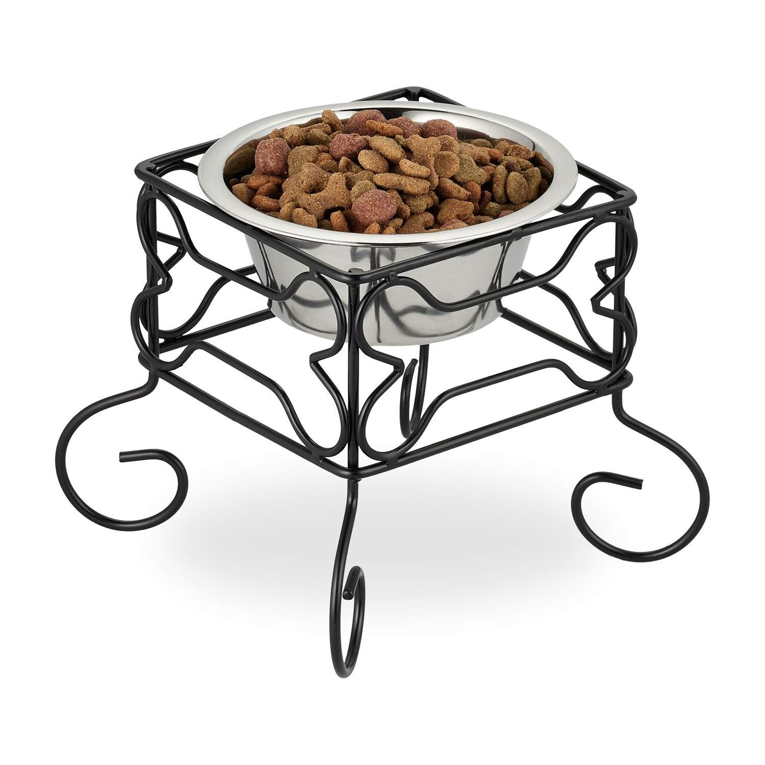 Hævet hundeskålstativ – 700 ml, halsvenligt design
