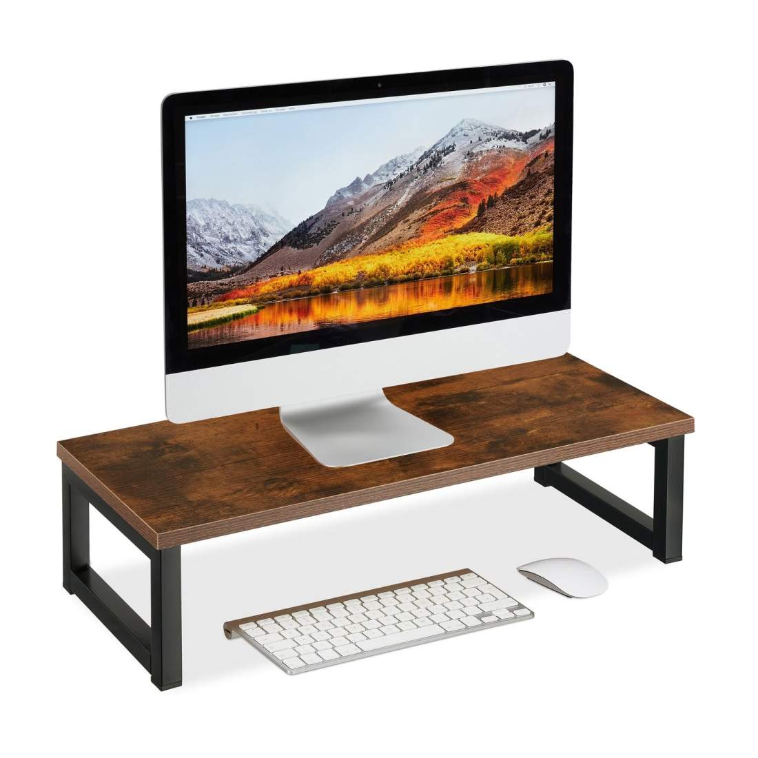 Monitorstativ – Ergonomisk, industriell design, extra förvaring | Hem & Hobby | Pryloteket