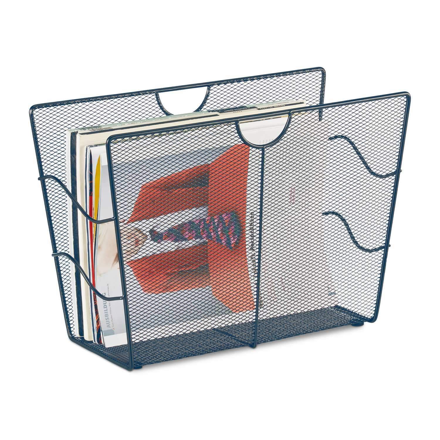 Mesh Metal Magazine Stand – Stilfuldt og pladsbesparende