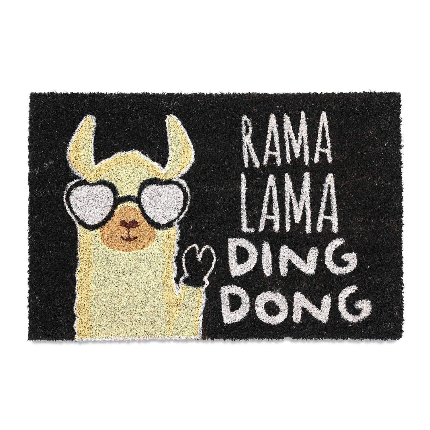 Funny Lama Coir Dørmåtte – Holdbar velkomstmåtte