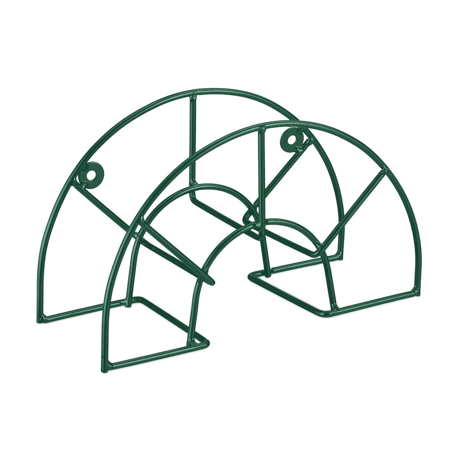 Vægmonteret grøn slangeholder – robust og vejrbestandig