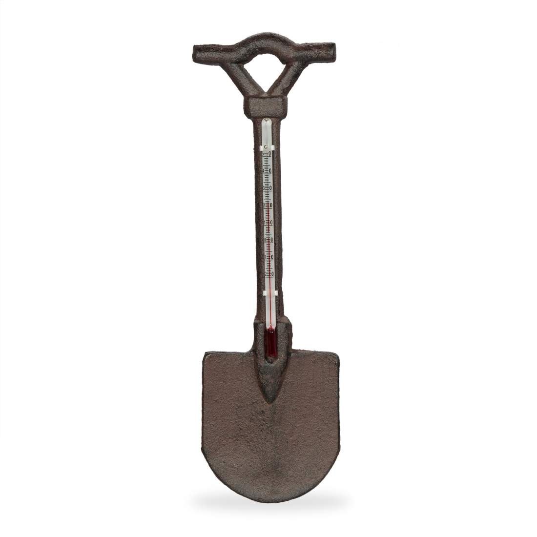 Utomhus gjutjärn spade termometer – väderbeständig design | Hem & Hobby | Pryloteket