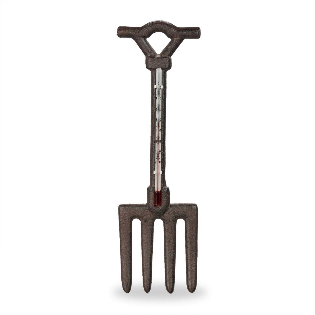 Antik støbejern udendørs termometer – Pitchfork Design