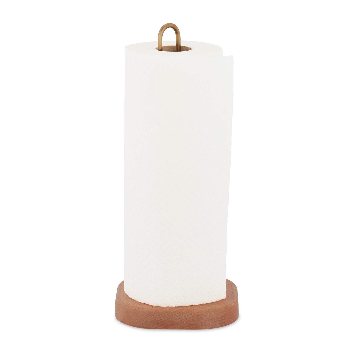 Køkkenrulleholder i træ – Sikkert, ridsefrit design