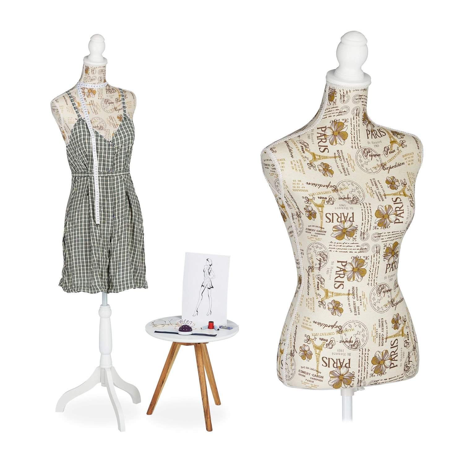 Højdejusterbar skrædderdummy – Paris Design