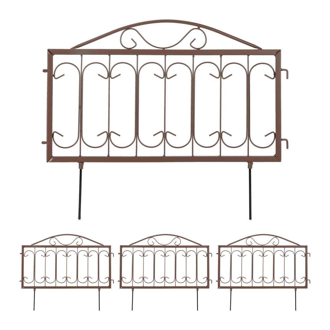 Metall gräsmatta kant, dekorativa brun trädgård kantlinje Set | Hem & Hobby | Pryloteket