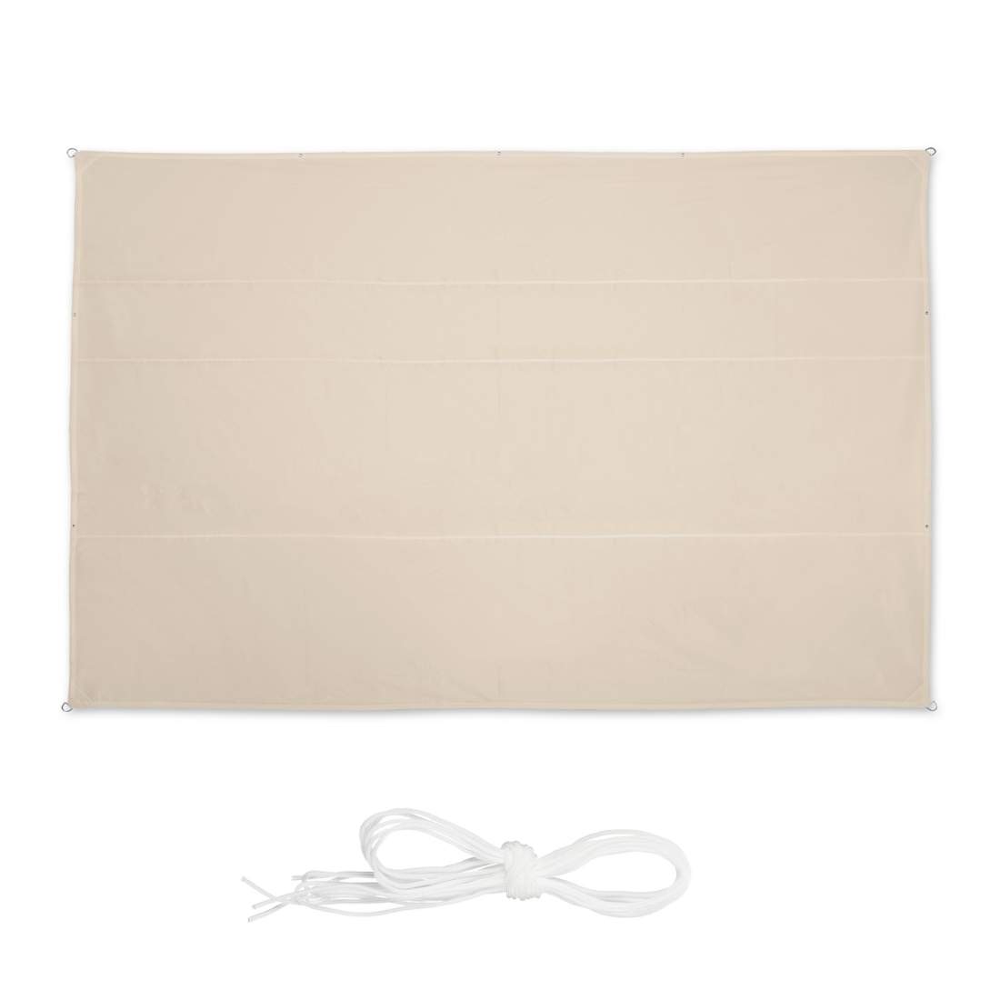 Rektangulärt beige skuggasegel – UV-skydd för uteplatser | Hem & Hobby | Pryloteket