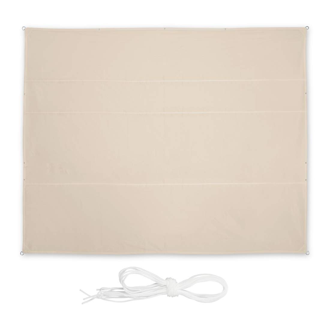 Rektangulärt beige skuggasegel – UV-skydd för uteplatser | Hem & Hobby | Pryloteket