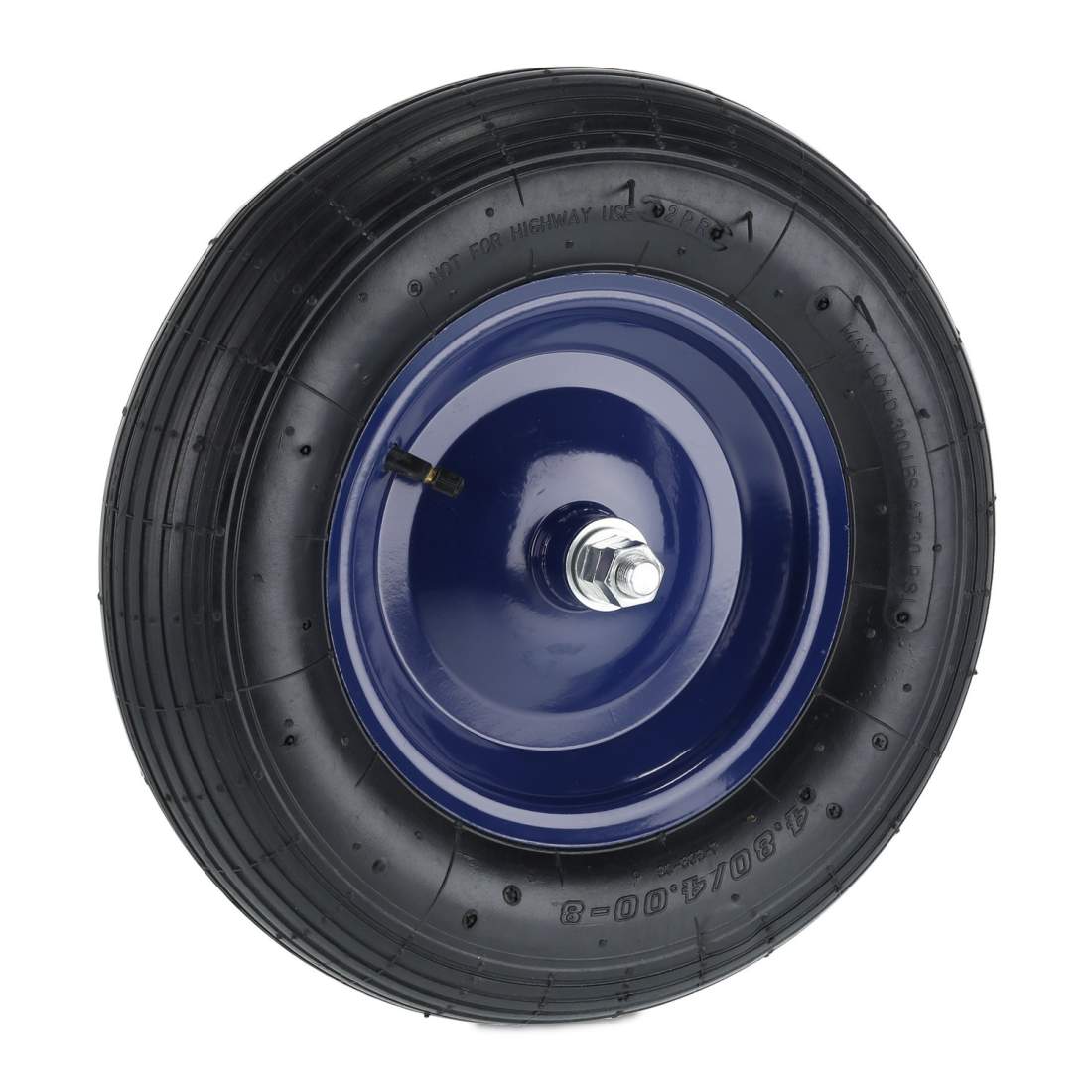 Ersättningshjul för skottkärra – pneumatisk, blå stålfälg | Hem & Hobby | Pryloteket