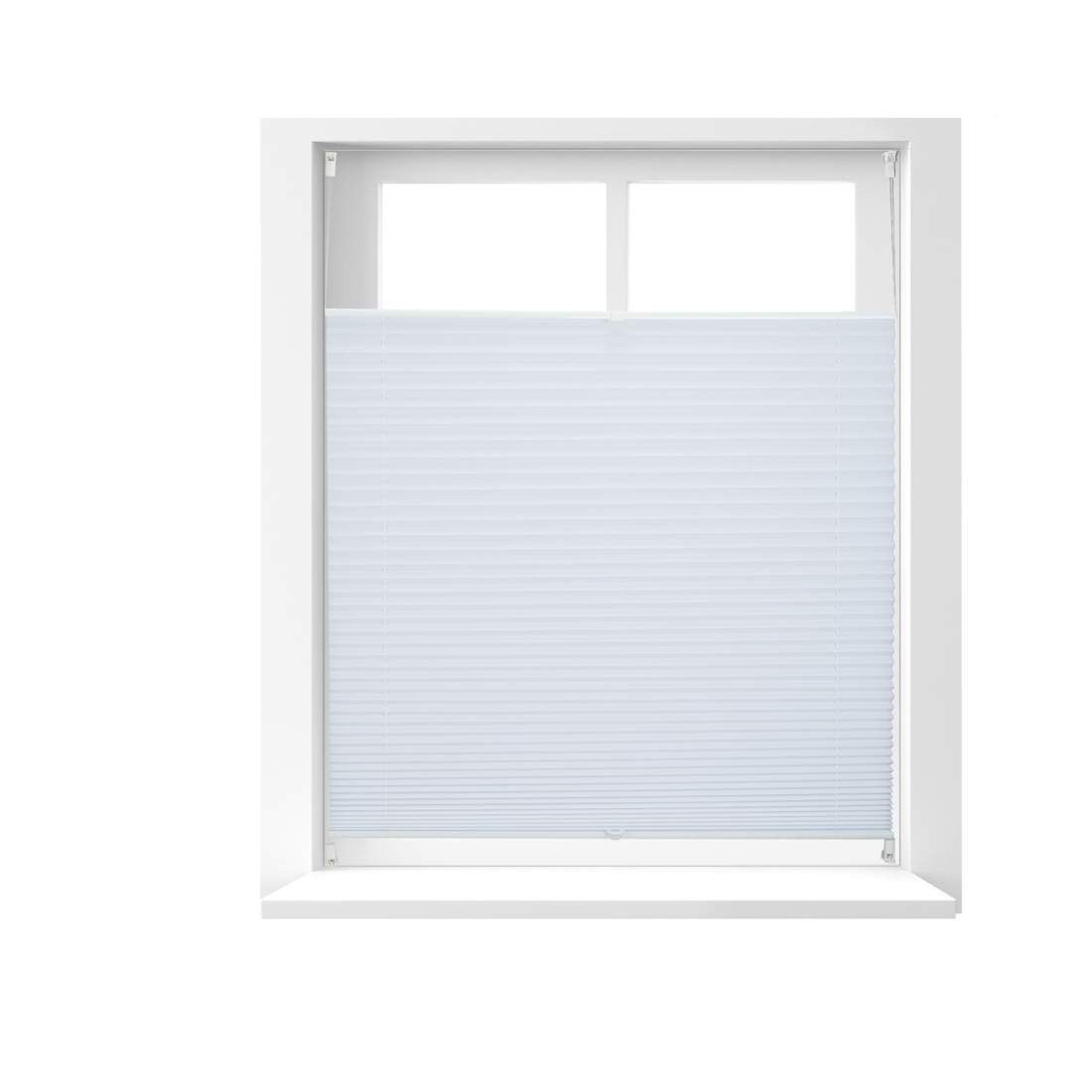 Vita plisserade persienner utan borrning – halvtransparenta nyanser | Hem & Hobby | Pryloteket