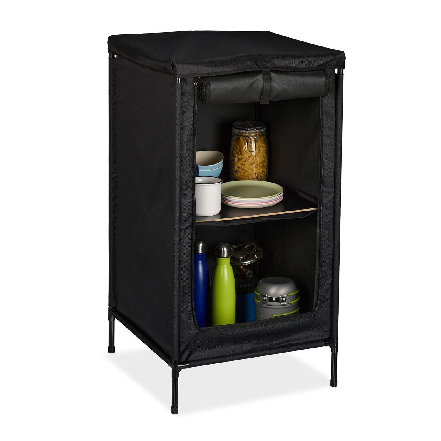 Campingskab med 2 hylder – Holdbar og nem opsætning