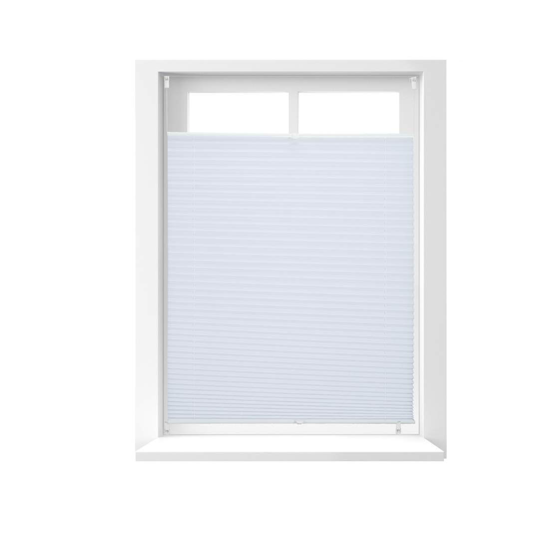 Vita plisserade persienner utan borrning – halvtransparenta nyanser | Hem & Hobby | Pryloteket