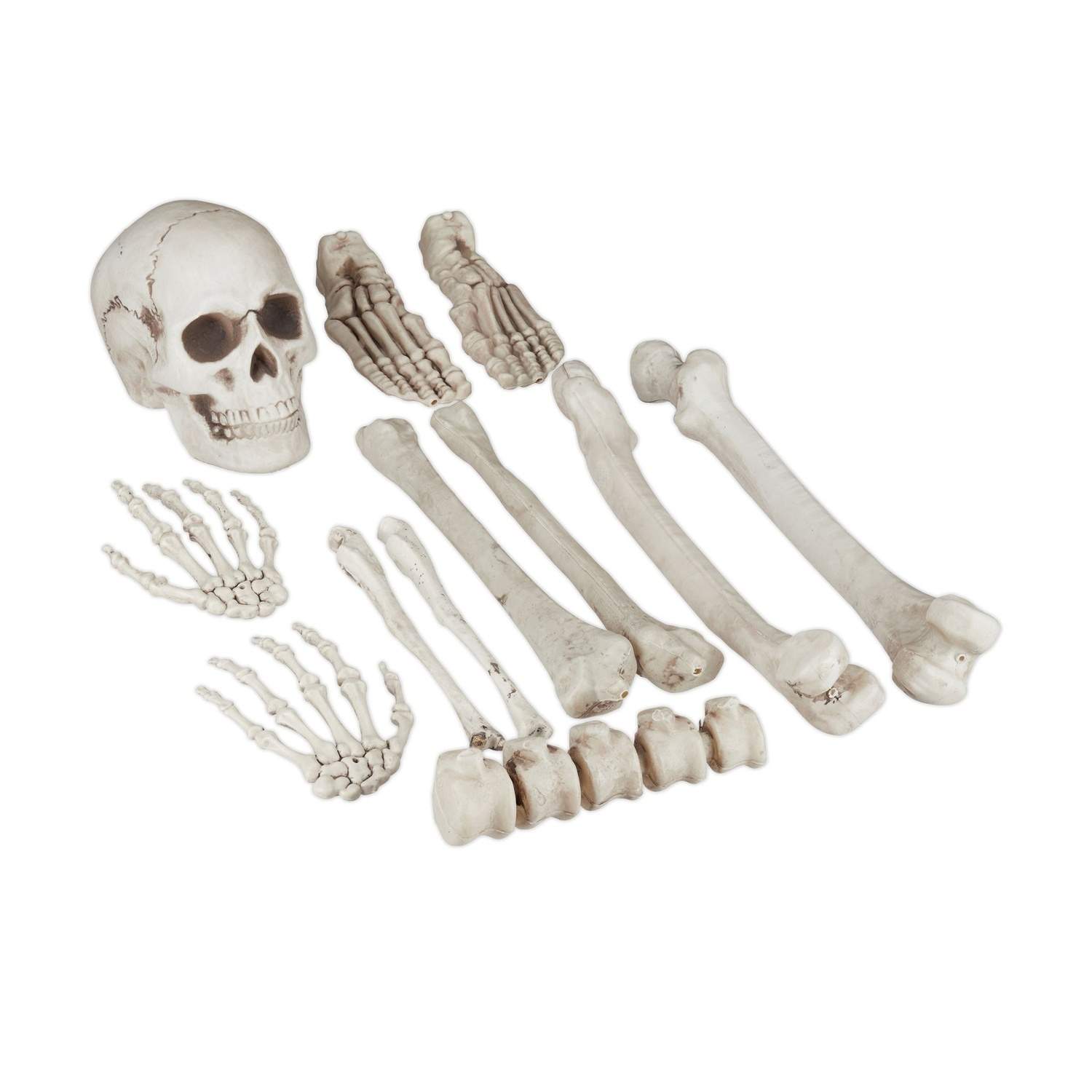 Halloween skelet dekorationssæt – 12 uhyggelige knogler