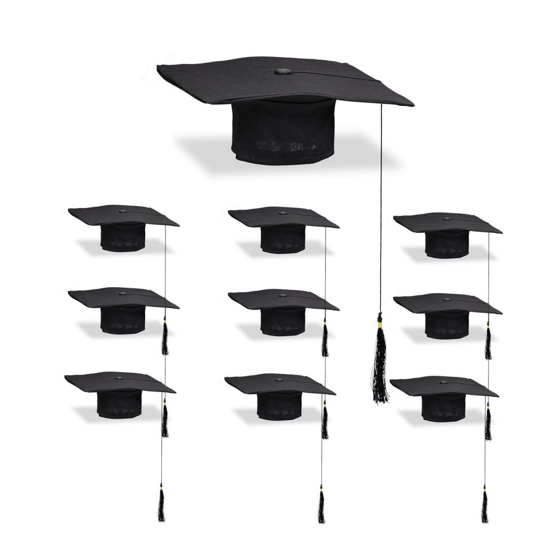 Graduation Caps Set om 10 - Universal Fit, återanvändbar | Hem & Hobby | Pryloteket