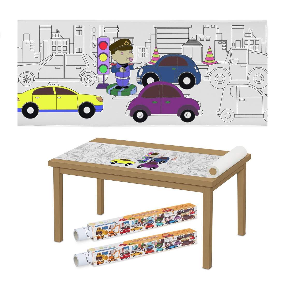 Barn XXL färgpappersrullar – avrivna äventyrsark | Hem & Hobby | Pryloteket