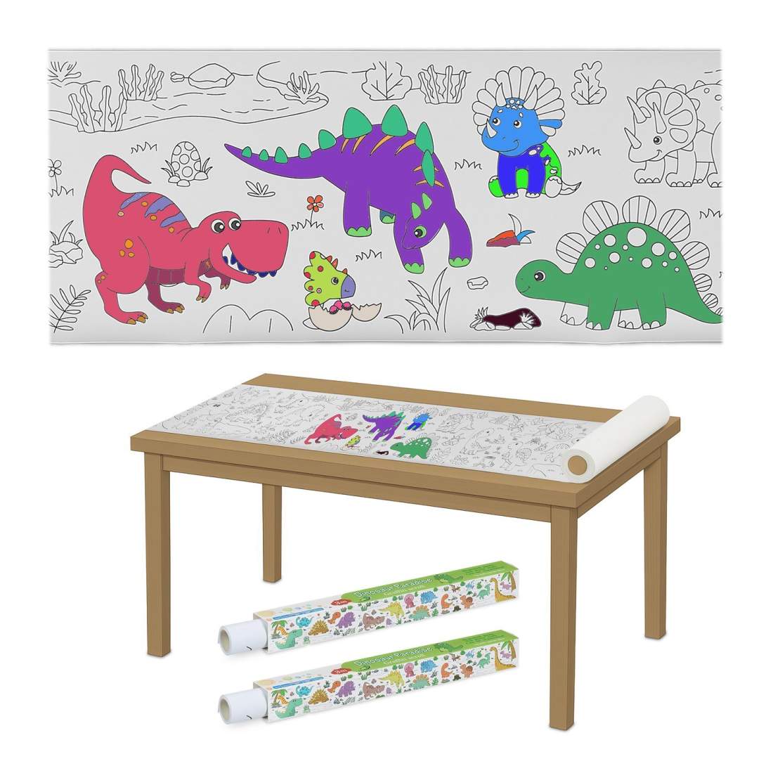 Målarpappersrullar för barn – XXL äventyrsscener | Hem & Hobby | Pryloteket