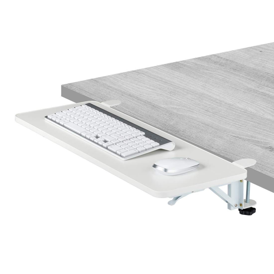 Clamp-On skrivbordsförlängning med vikbar tangentbordsbricka | Hem & Hobby | Pryloteket