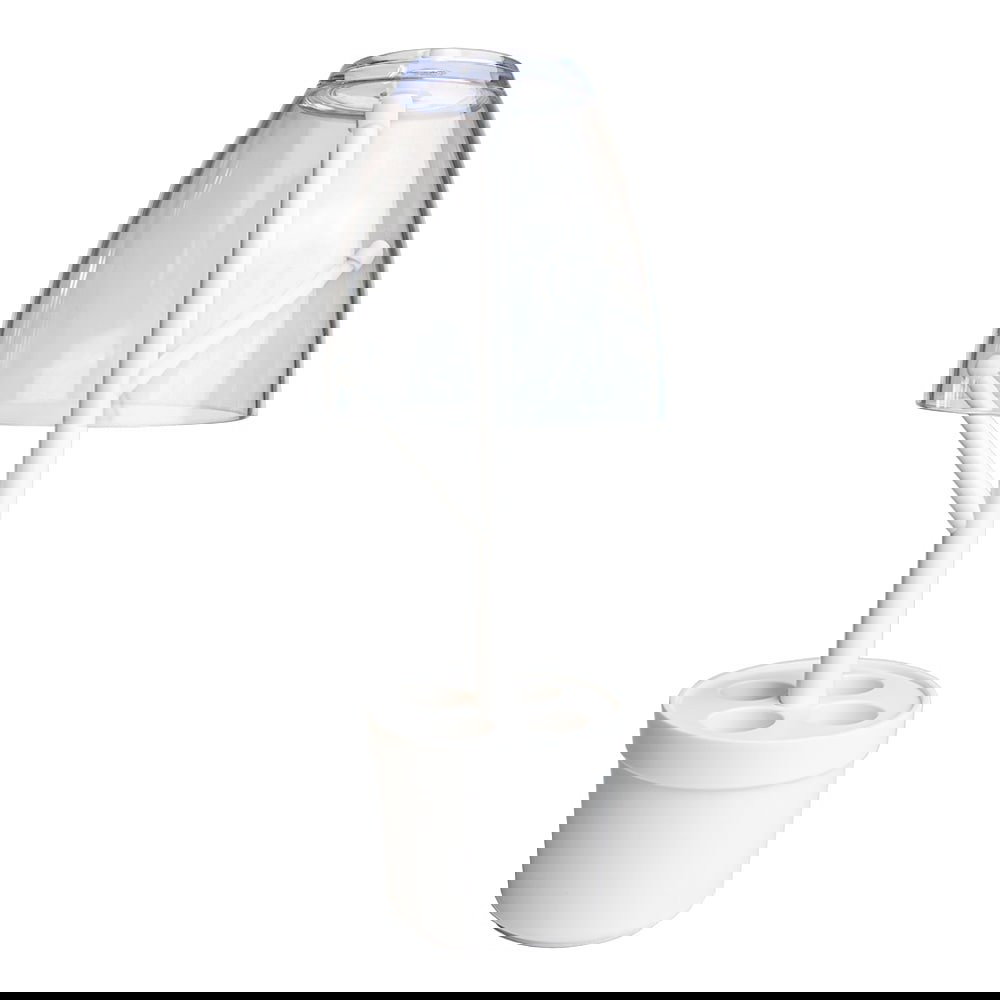 Hammasharjateline mukilla - Valkoinen