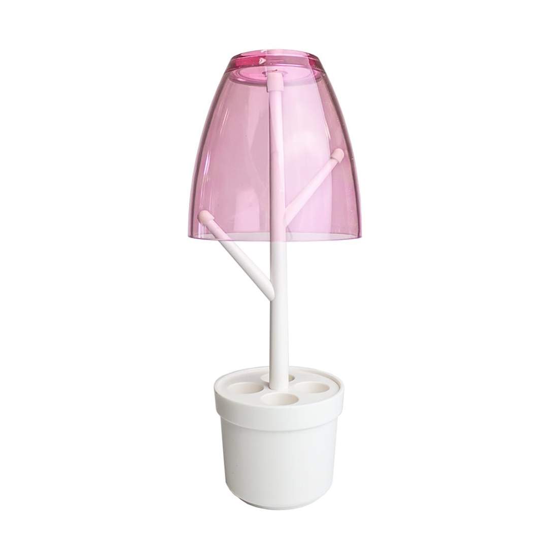 Tandborsthållare med mugg - Röd | Hem & Hobby - Hem & Hushåll - Badrum - Tandborsthållare | Pryloteket