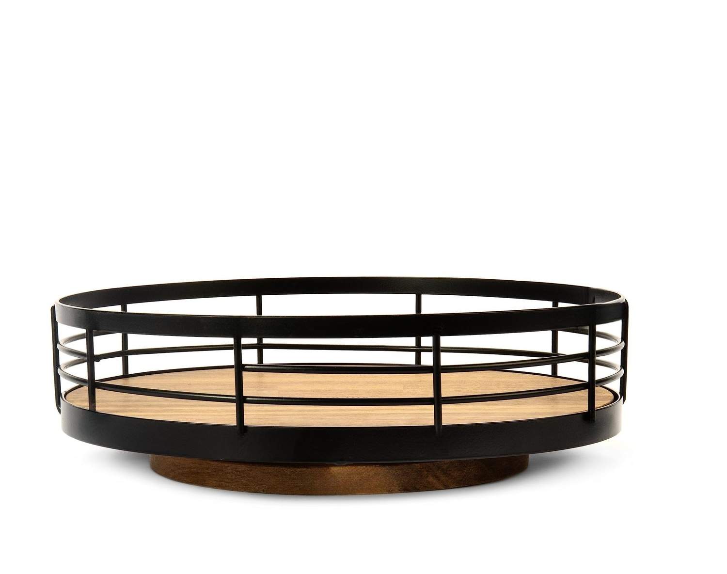 Roterande bambuorganisatör – 26 cm, halkfri, mångsidig | Hem & Hobby | Pryloteket