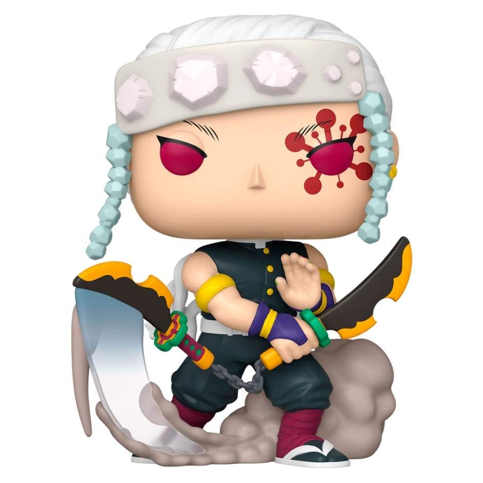 Demon Slayer Tengen Uzui 25 cm figur - samlerobjekt anime legetøj