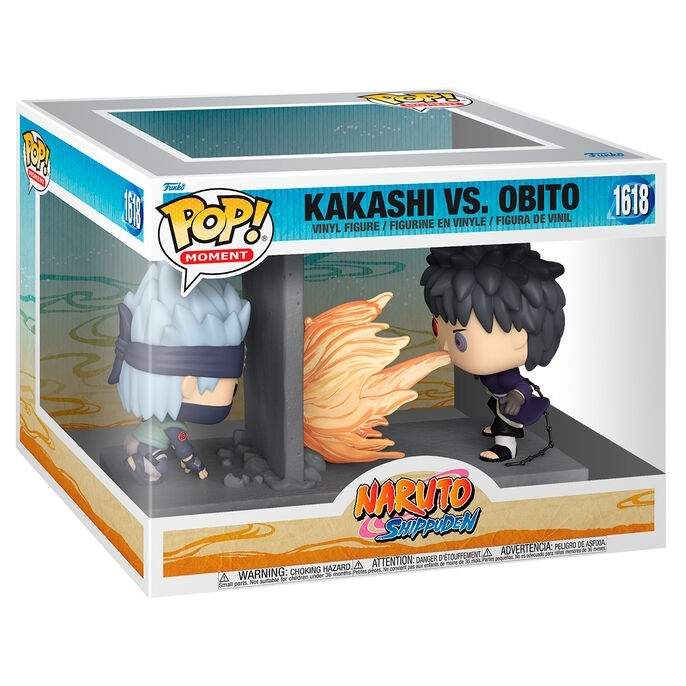 Naruto Shippuden Kakashi vs Obito POP figur, 4-tommer samleobjekt