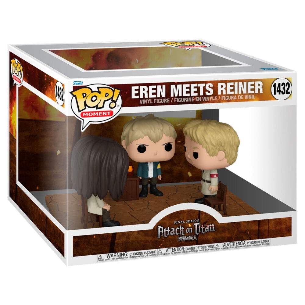 Angreb på Titan POP-figur: Eren og Reiner samleobjekt