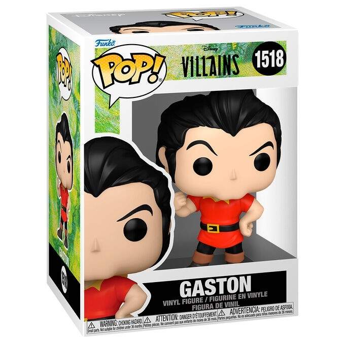 Disney-skurke Gaston Popfigur, samlerobjekt vinyllegetøj