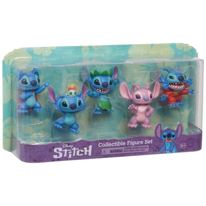 Stitch 5-figur pakke, 7 cm samlelegetøj