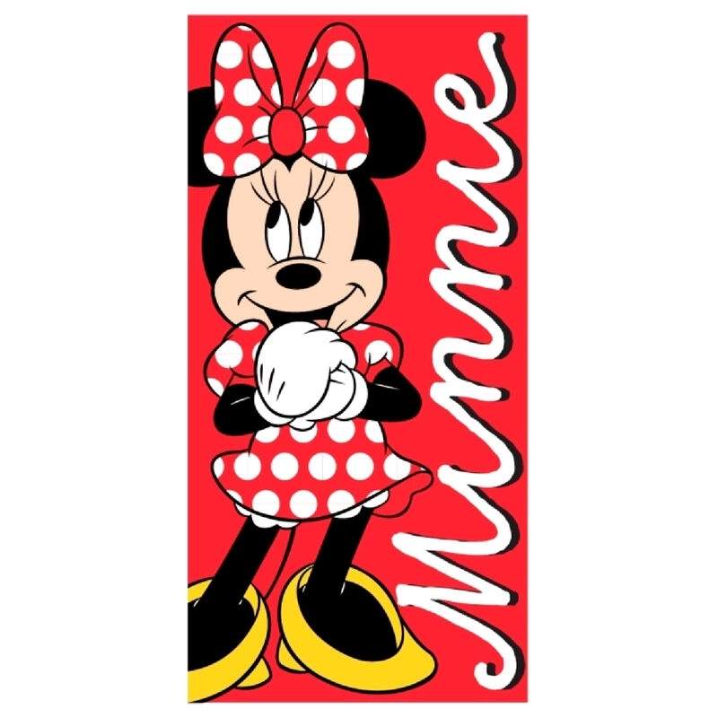 Minnie Mouse bomulds strandhåndklæde til børn, hurtigttørrende design