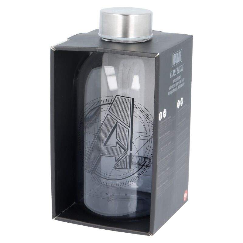 Marvel Avengers 620 ml glasflaske til børn og voksne
