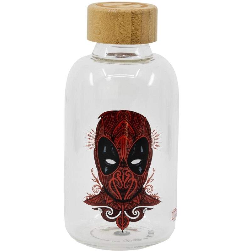 Deadpool 620 ml glasflaske – holdbart, unikt design