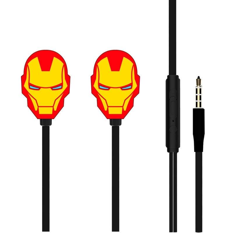 Iron Man-øretelefoner med højkvalitetslyd og behagelig pasform