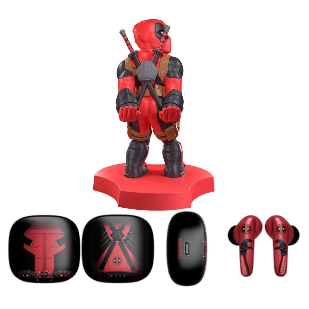 Deadpool trådløse hovedtelefoner med tilbehør til minikabel