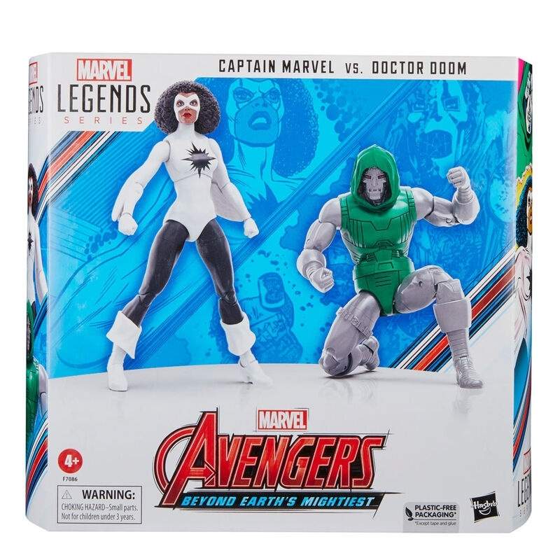 Captain Marvel vs Doctor Doom -figuuri, 15 cm keräilylelu