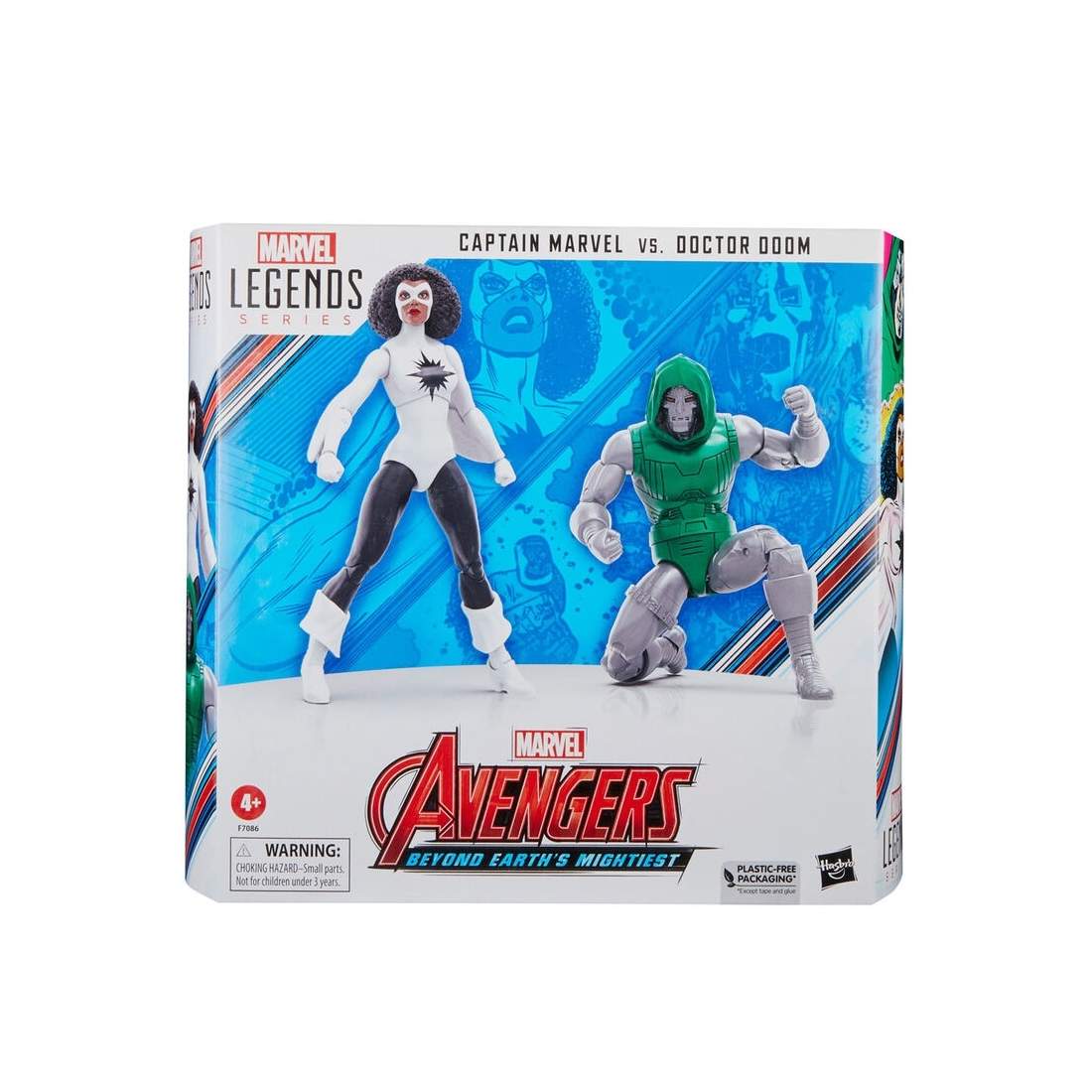 Captain Marvel vs Doctor Doom-figur, 15 cm samlarleksak | Hem & Hobby | Pryloteket