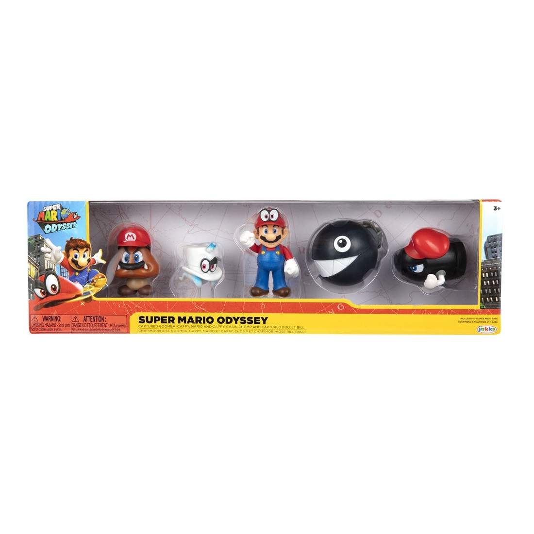 Super Mario Bros Action Figures Pack, 5 delar, 6,5 cm | Hem & Hobby | Pryloteket