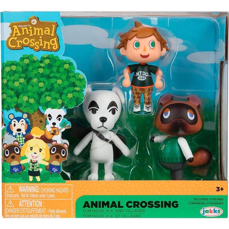 Animal Crossing Blisterpakke med 3 figurer, 6 cm størrelse