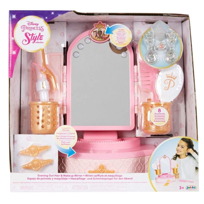 Disney Princesses Makeup Spejl med lys og opbevaringsrum