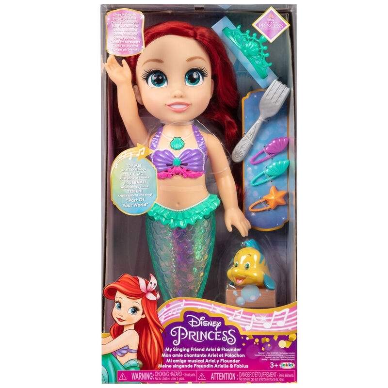 Disney Den Lille Havfrue Ariel Musical Dukke, 38 cm