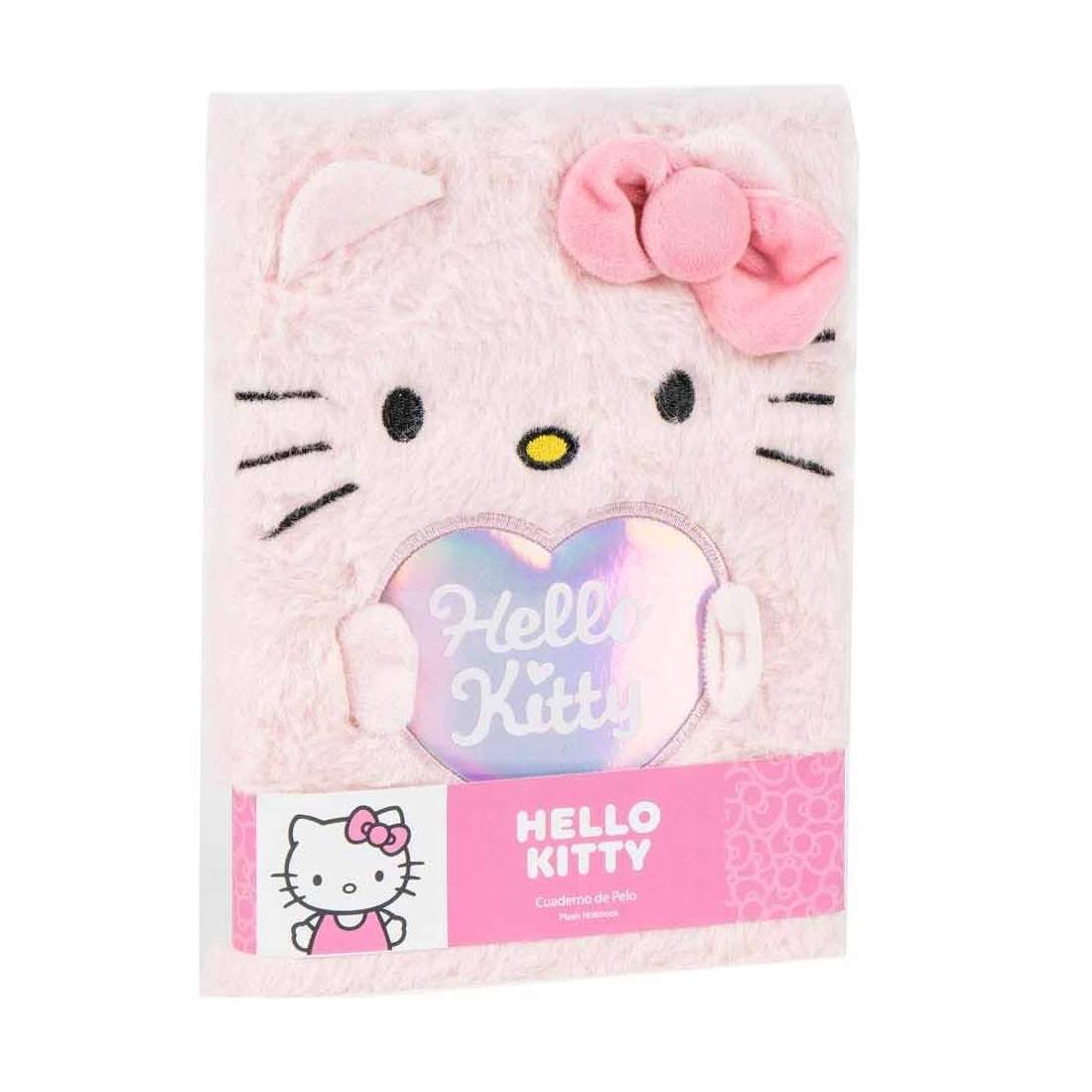 Hello Kitty Plush Notebook med mjuk pärm och 80 sidor | Hem & Hobby | Pryloteket