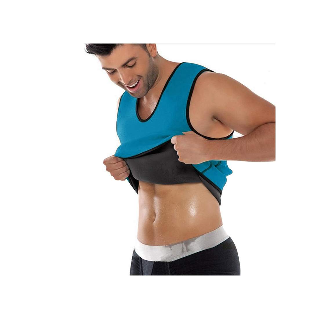 Träningslinne med bastueffekt - Blå | Sport & Fritid - Träning - Träningskläder & Accessoarer - Träningskläder - Träningslinnen | Pryloteket