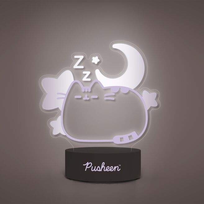 Pusheen Dreams LED-lamppu - söpö muotoilu, pehmeä hehku, paristokäyttöinen