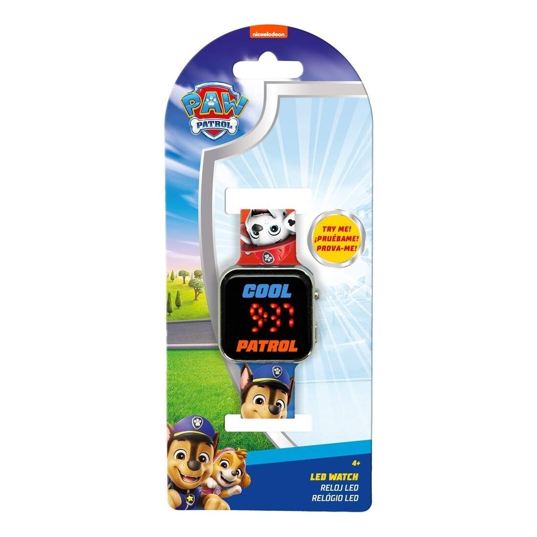 Paw Patrol LED-klocka för barn, justerbar rem, vattentät | Hem & Hobby | Pryloteket
